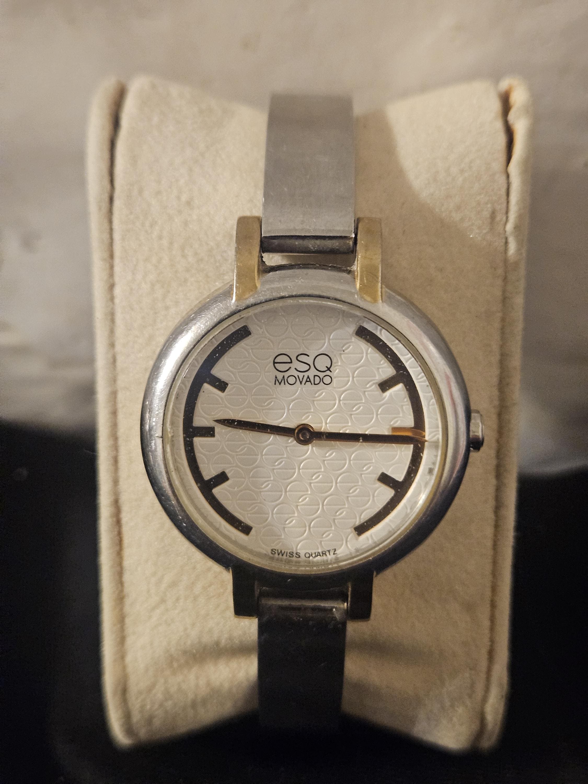 ESQ Movado Silver Tone Mother-of-pearl Dial Women display picture 3