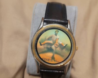 Vintage limited edition hard to find HG 9108 -Fossil All-star baseball player hologram 3d watch