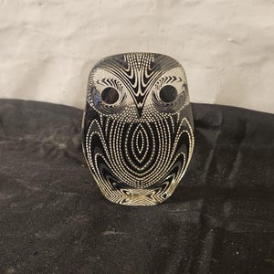 Abraham Palatnik Rare Optic Art Lucite Owl Figurine 4” Vintage MCM t52