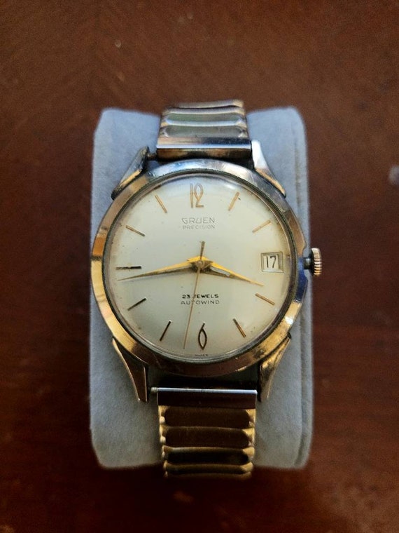 Vintage Gruen Autowind 23 jewels automatic date d… - image 2