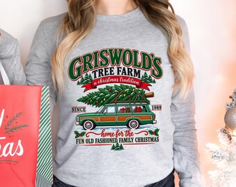 Griswolds Tree Farm PNG, Funny Christmas Vacation Shirt, Retro Holiday Family Sublimation Design