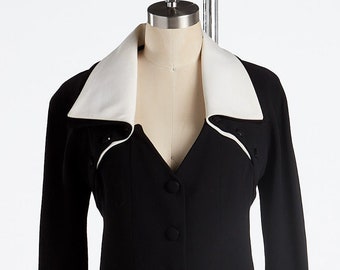2000s Chloé Black Wool Jacket & Maxi Skirt set