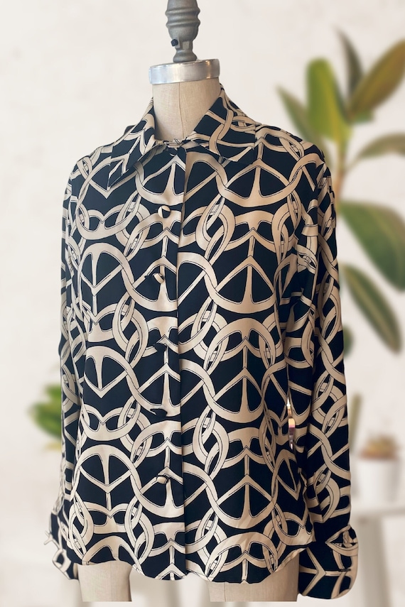 1990s Moschino Couture!, Iconic Peace Blouse, Logo