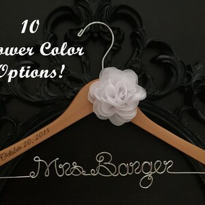 Flower Bride Hanger, Name Hanger, Mrs. Hanger, Wedding Hanger, Dress Hanger, Personalized Bride Gift, Flower Bridal Hanger, Peony Wedding
