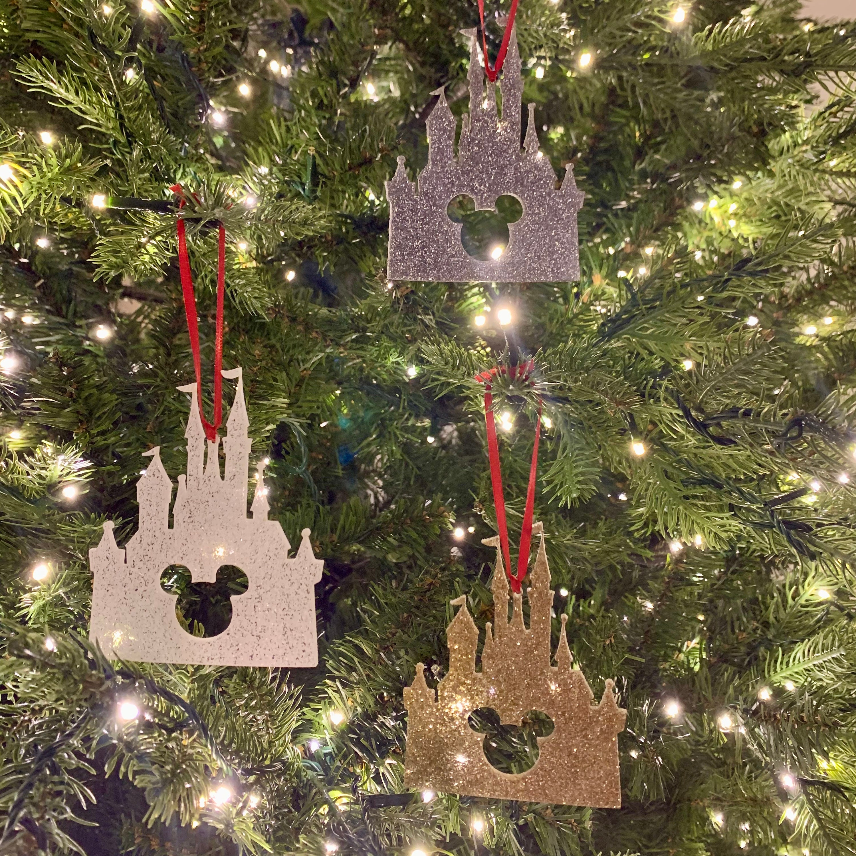 Cinderella Castle Ornament, Princess Castle Ornament, Disney