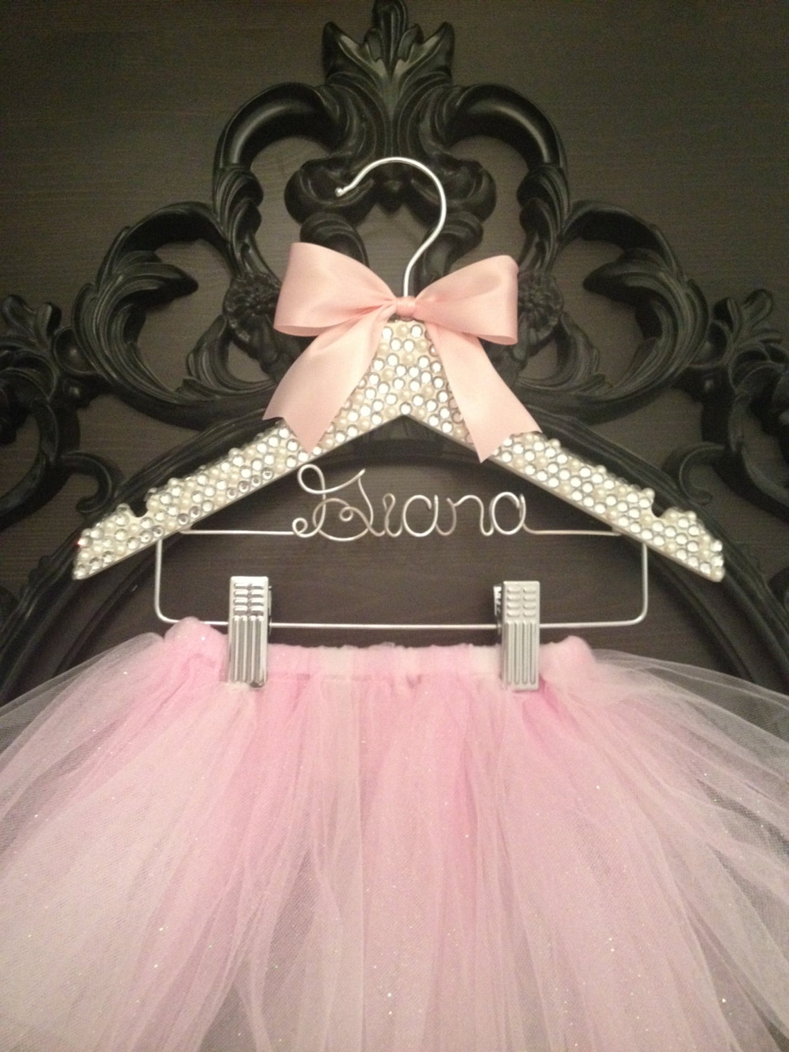 Tutu Tutu Hanger Children's Personalized Hanger BLING Etsy