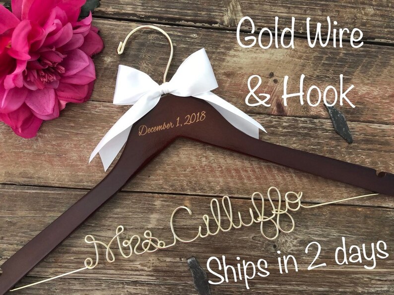 Bridal Shower Gift Wedding Hanger Mrs Hanger Bride Hanger Etsy