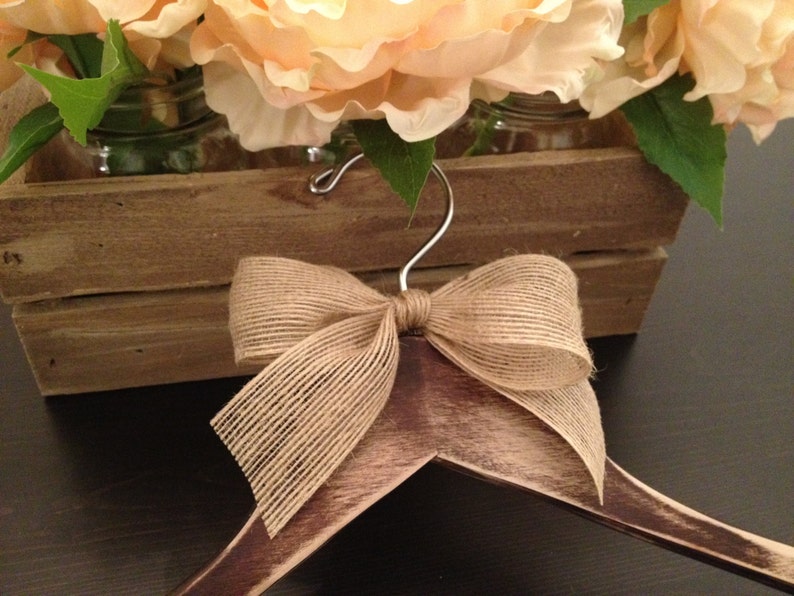 Distressed Bridal Hanger Rustic Wedding Hanger Bride Hanger Wedding Hanger Rustic Wedding Shabby Chic Wedding Fall Wedding