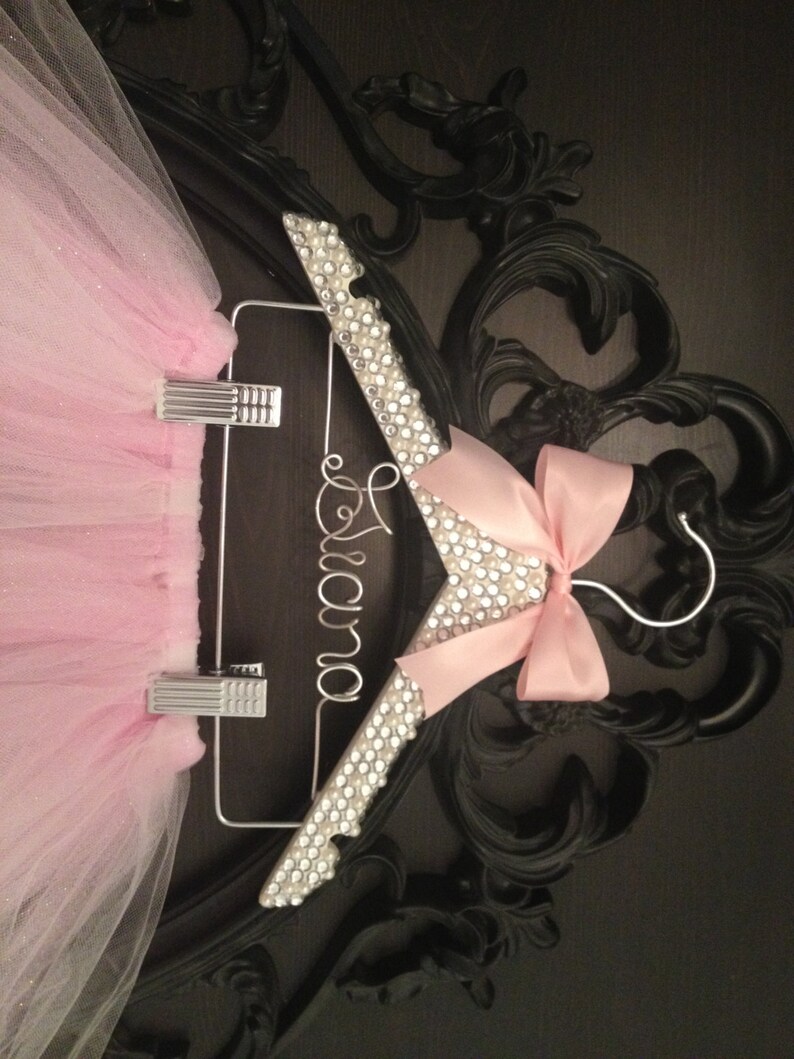 Tutu Tutu Hanger Children's Personalized Hanger BLING Etsy