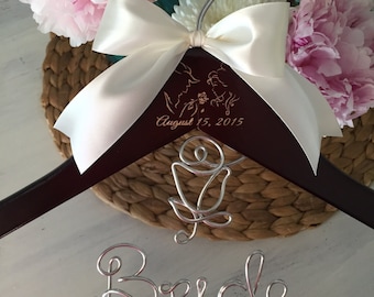 Wedding Hanger, Princess Bride Hanger, Personalized Hanger, Bridal Hanger, Princess Themed Wedding, Princess Hanger, Mrs. Hanger, Bride Gift