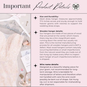 a dress with a label on it that says, important product details