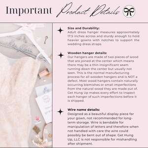 a dress with a label on it that says, important product details