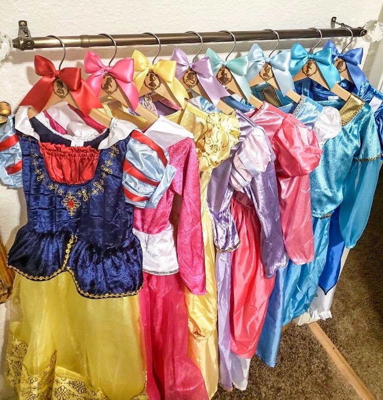 Princess Dress up Station Hangers Disney Princess Hangers for Children Princess Dress up Storage Children s Costume Hanger Dress up Rail Etsy