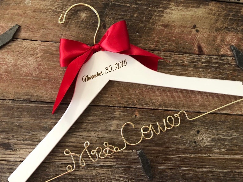 Bridal Shower Gift Wedding Hanger Mrs Hanger Bride Hanger Etsy