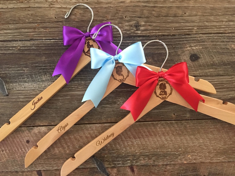 Bridesmaid Hangers Princess Themed Bridesmaids Bridesmaid Etsy
