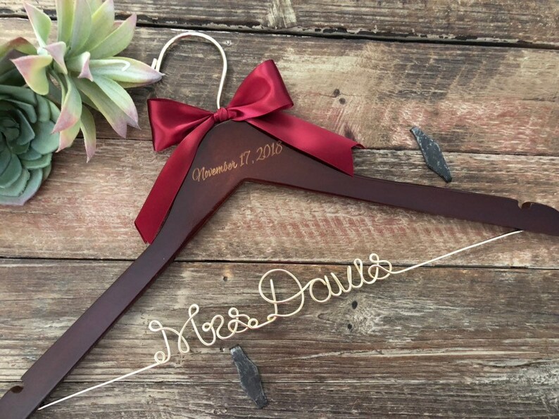 Bridal Shower Gift Wedding Hanger Mrs Hanger Bride Hanger Etsy