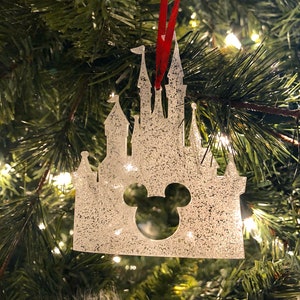 Cinderella Castle Ornament, Princess Castle Ornament, Disney Christmas Ornament, Disney Christmas Gift, Disney Engagement Ornament