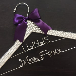 BLING Wedding Hanger, Bride Hanger, Bridal Hanger, Glitter Hanger, Personalized Hanger, Bling Wedding, Rhinestone Hanger, Bride Gift
