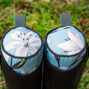 Custom Boot Trees - Blue Lilies