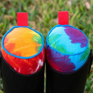 Custom Boot Trees - Rainbow Tie Dye