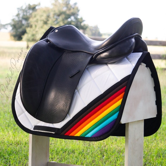 Rainbow western online saddle pad