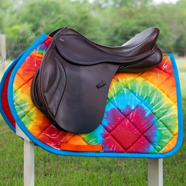 Tie Dye Saddle Pad Etsy UK