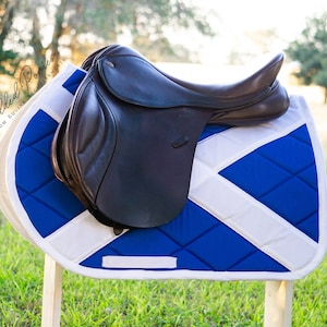 Custom Saddle Pad - Scotland Country Flag - English and Western