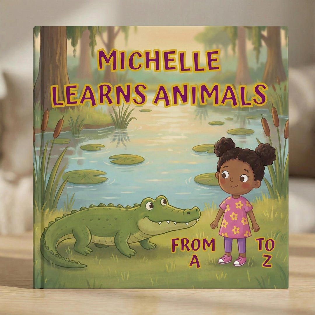 ABC Personalized Book Animal Custom Children Alphabet - Etsy