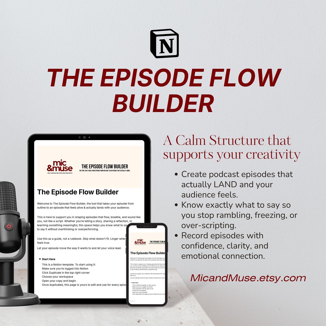 Podcast Episode Creator - Notion Template for Storytelling & Teaching ...