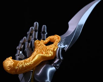 Dagger of Deaths Flowers Resident Evil Hand Painted Cosplay Replica / DIY Kit 2 pcs