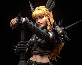 Magik Figurine 1/12 and 1/6 Scale Marvel Hand Painted Model / DIY Kit 13 pcs