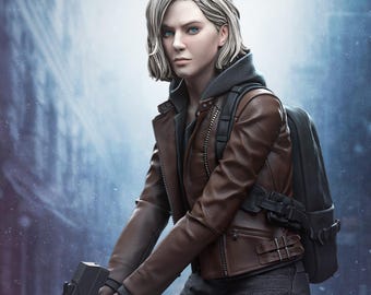 Grace Ashcroft Figurine 1/10 and 1/6 Scale Resident Evil Hand Painted Model / DIY Kit 11 pcs