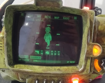 Pip-Boy 3000 Mk.IV with phone slot Fallout Hand Painted Cosplay Replica / DIY Kit 37 pcs No LED