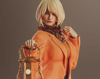 Ashley Graham Figurine 1/10 and 1/6 Scale Resident Evil Hand Painted Model / DIY Kit 13/14 pcs