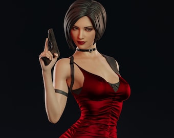 Ada Wong-beeldje schaal 1/10 en 1/6 Resident Evil handgeschilderd model/bouwpakket 17 stuks