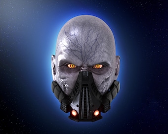 Darth Malgus Mask Star Wars: The Old Republic Painted Cosplay Replica / DIY Kit 12 pcs