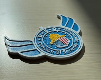 D.S.O. Badge Resident Evil Hand Painted Cosplay Replica / DIY Kit 1 pcs