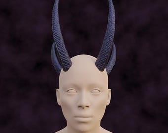 Mizora Horns for Cosplay Tiefling Demon Devil Baldur's Gate 3 Hand Painted Wearable Cosplay Replica / DIY Kit