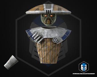 Embo Animated Style Hat Head and Armor Star Wars Hand Painted Cosplay Replica / DIY Kit 23/71 pcs