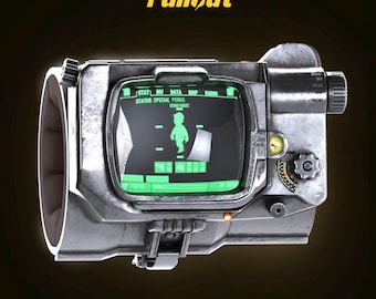 Pipboy Fallout Hand Painted Cosplay Replica / DIY Kit 39 pcs