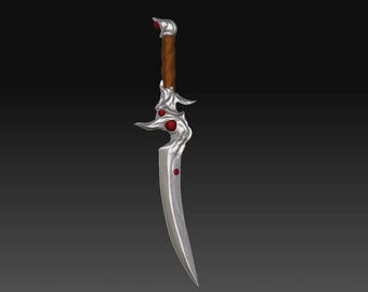 Githyanki Shortsword Baldur's Gate 3 Hand Painted Cosplay Replica / DIY Kit 3 pcs