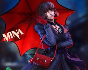 The Vampiric Glass Cannon Figurine 1/7 1/6 Scale Hand Painted Model / DIY Kit 24 pcs