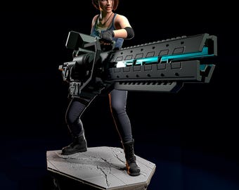 Jill Valentine Figurine 1/10 and 1/6 Scale Resident Evil Hand Painted Model / DIY Kit 9 pcs