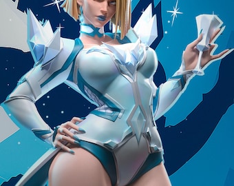 Emma Frost Figurine 1/12 and 1/6 Scale Marvel Rivals Hand Painted Model / DIY Kit 13 pcs