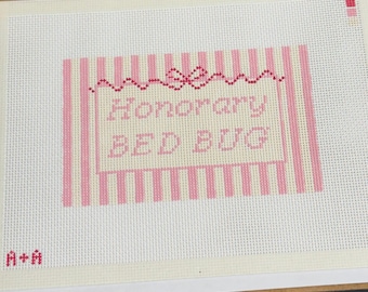 Honorary Bed Bug Summer House Bravo 13 Mesh Hand Painted Needlepoint Canvas