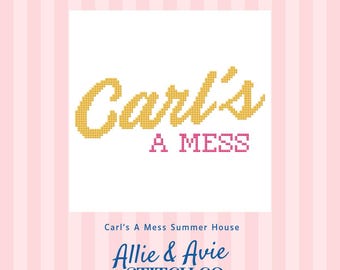 Carl's A Mess Summer House Bravo Needlepoint Stitch Guide (Digital Download)
