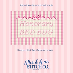 Honorary Bed Bug Summer House Bravo Needlepoint Stitch Guide (Digital Download)