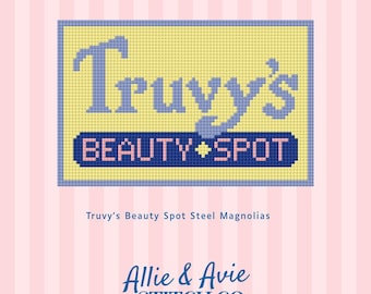 Guia de Pontos de Bordado Truvy's Beauty Spot Steel Magnolias (Download Digital)