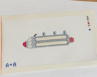 Space Mountain Ride Vehicle WDW 13 Mesh Hand Painted Needlepoint Canvas