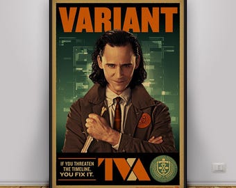 Loki Poster, Laufeyson Print, TV Serie Print, Geschenk Poster
